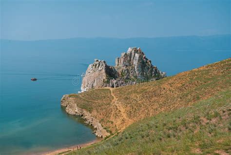Cliffs On Olkhon Island Lake Baikal Is A Rift Lake Located In Southern