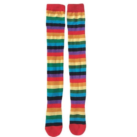 Rainbow Knee Socks Thigh High Stockings Gay Pride Kawaii Babe