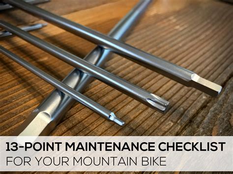 13 Point Mountain Bike Maintenance Checklist Singletracks Mountain