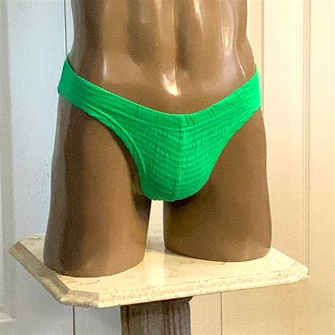 Andres Velasco Underwear Socks New Jade Green Slub Bikini By Andres Velasco Aj Poshmark