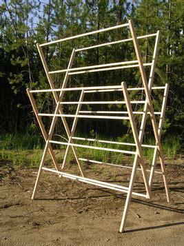 Some people will keep the rack in a room rather than leaving clothes on a line outside. Large Amish Wooden Clothes Drying Rack | Clotheslines.com