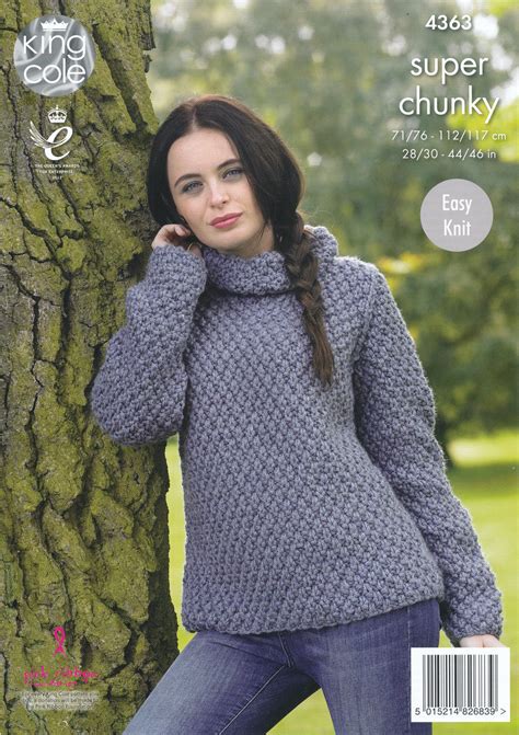 Dayflower shawl knit pattern download. King Cole Ladies Super Chunky Knitting Pattern Jacket ...