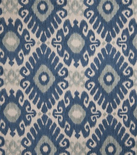 Shop decor fabric & supplies at onlinefabricstore.net. Home Decor Print Fabric- Jaclyn Smith Ikat Rot Indigo | Jo-Ann