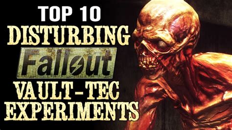 Top 10 Disturbing Fallout Vault Tec Experiments Youtube