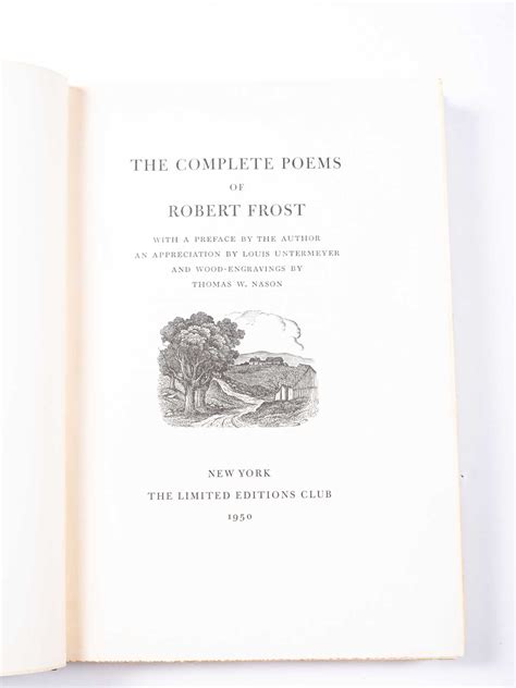 Robert Frost The Complete Poems Of Robert Frost Signed
