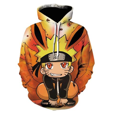 Anime Naruto Hoodie Hokage Uzumaki Japanese Streetwear Uchiha Sasuke