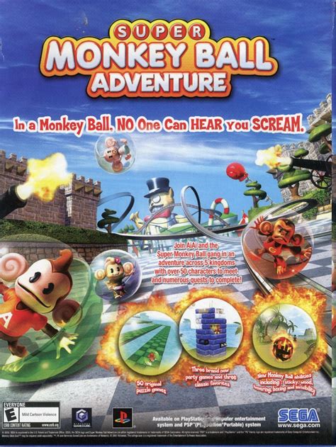 Video Game Print Ads — ‘super Monkey Ball Adventure Gcn