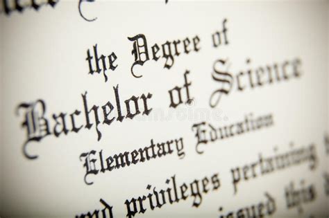 Programs are ranked by affordability, flexibility, roi, and academic quality. A Macro Of A Bachelor Of Science Degree Stock Image ...