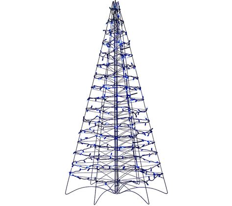 As Is Pre Lit Led 5 Fold Flat Outdoor Christmas Tree By Lori Greiner
