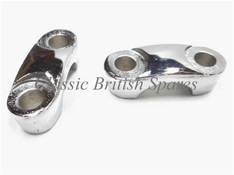 Bsa Triumph Chrome Handlebar Mounting Clamps 65 5333