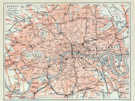 1890 Street Map Of London Map