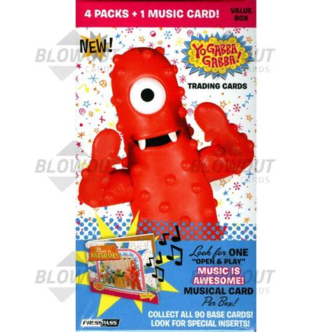 2012 press pass yo gabba gabba trading cards blaster box