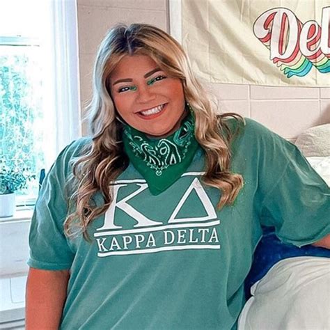 Kappa Delta Comfort Colors Sweatshirt Greek Letters And Etsy