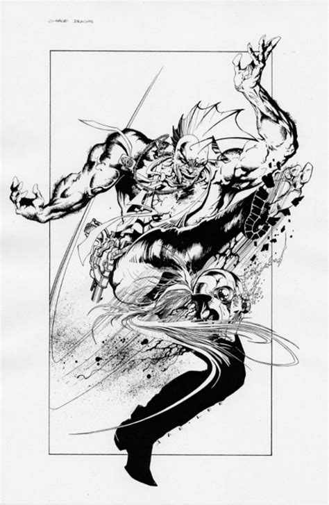 Savage Dragon Pin Up In Aaron Lipsons Splash Pages Comic Art Gallery Room