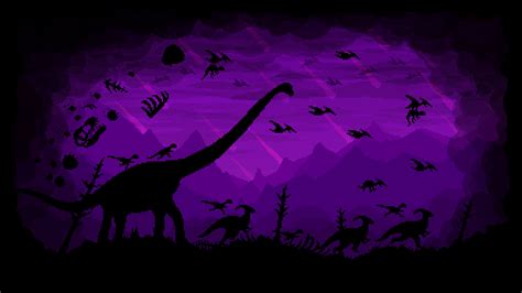 Purple Dinosaur Wallpapers Wallpaper Cave
