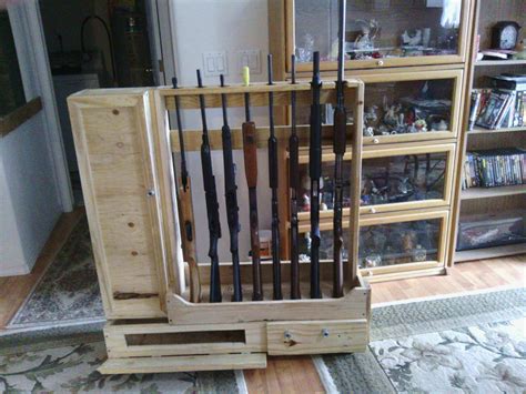 I built it in my shop and it took about two weeks. Decorative Crate Lumber Gun Racks • 1001 Pallets