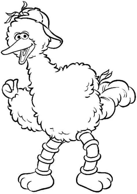 Big Bird Coloring Pages At Free Printable Colorings