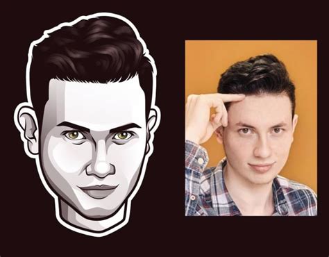 Draw Your Cartoon Portrait And Design Vector Avatar For You By