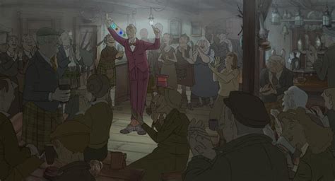 He meets a young woman in a small village. The Illusionist de Sylvain Chomet (2010) - UniFrance