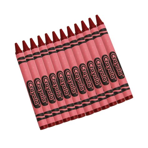 crayola bulk crayons red regular size 12 per box set of 12 boxes