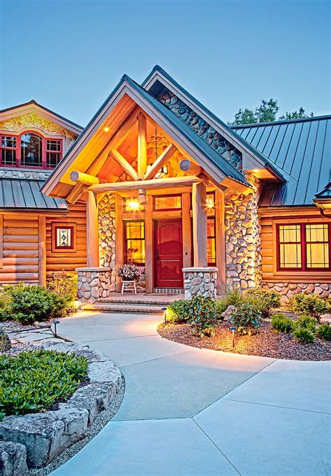Exteriors By Wisconsin Log Homes National Design And Build Services
