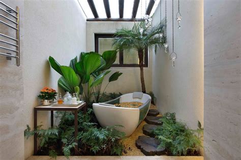 Relaxing Tropical Bathroom Designs To Make You Feel Like Being In