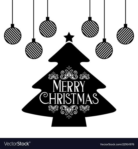 Merry Christmas Decoration Royalty Free Vector Image