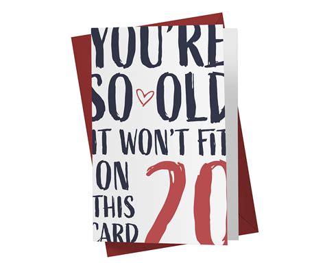 Buy 20th Birthday Card For Him Her 20th Anniversary Card For Dad Mom
