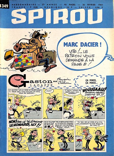Bandes Dessinées Spirou 19640220 N°1349 Avec Le Mini Récit