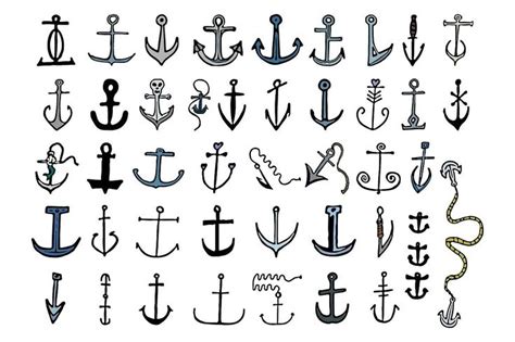 43 Hand Drawn Anchor Doodles How To Draw Hands Anchor Drawings Doodles