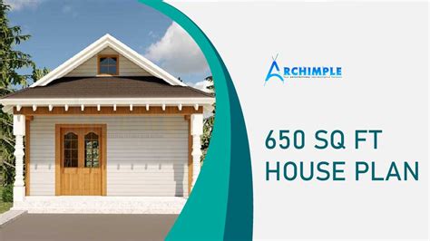Archimple 650 Square Feet House Plan For Your Need