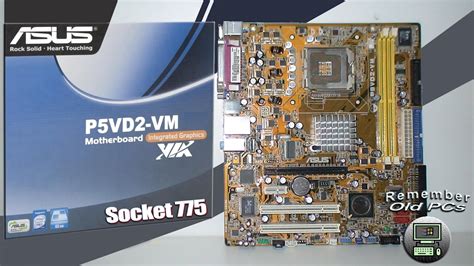 Asus P5vd2 Vm Motherboard Via P4m900 Lga 775 Matx Small Review Youtube