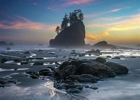 Sunset - Pacific Northwest Coast Photograph by Mark Christian