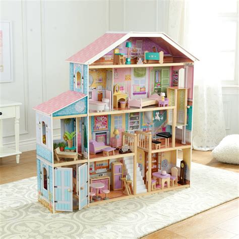 Large Doll Houses Wooden Dollhouses Foter