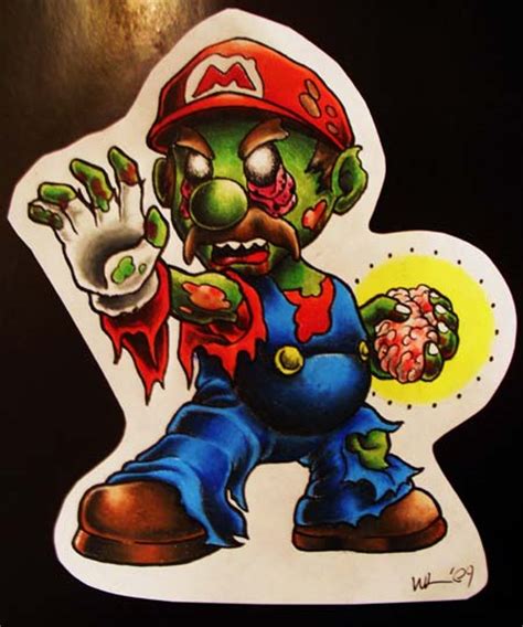 Zombie Mario By Williamlight616 On Deviantart