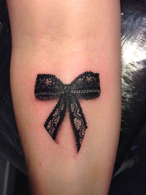 Lace Bow Tattoo By Dan Ball Tattoos Pinterest Lace