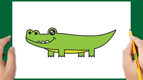 Como Desenhar Um Crocodilo Fofo Youtube