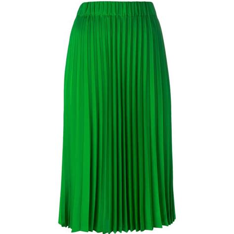 Parosh Mid Length Pleated Skirt 415 Liked On Polyvore