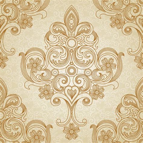 Vector Seamless Pattern In Victorian Style Pattern Wallpaper