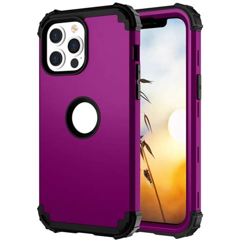 3 In 1 Shockproof Pc Silicone Protective Case For Iphone 13 Pro Max