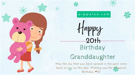 Best Happy 20th Birthday Granddaughter Cute Wishes 2022