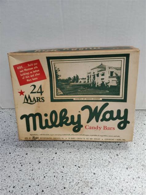 Vintage Milky Way Candy Bars Empty Box Ebay