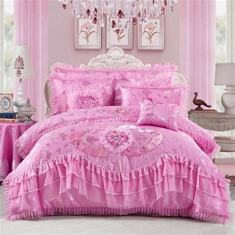 This full size platform bed with matching headboard bundle is the ideal starting point for any bedroom. Pink Ruffle Full Size #Bedding #Bedspread #Bedroom Sets ...
