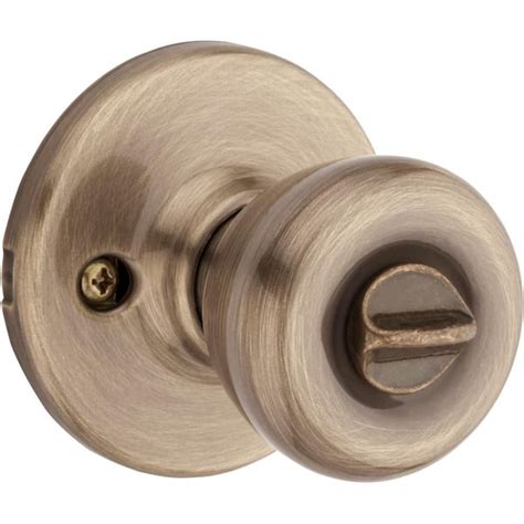Buy Tylo Antique Brass Keyed Entry Door Knob Featuring Microban