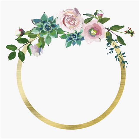 Hand Painted Circle Png Free Download Transparent Flower Circle Png