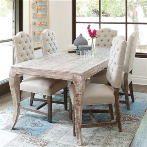Grey Finish Dining Room Table Rustic Dining Room Houston By Zin