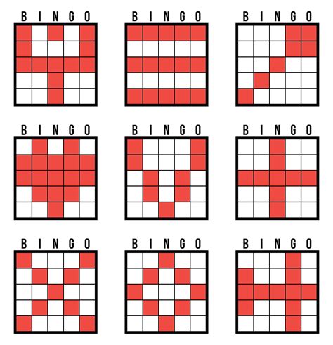 13 Best Printable Bingo Pattern Examples