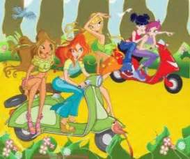 The Winx Club Motorcycle Puzzle Printable Jigsaw