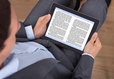 Businessman Reading Newspaper Stock Image Image Of Stats Paper 46894913