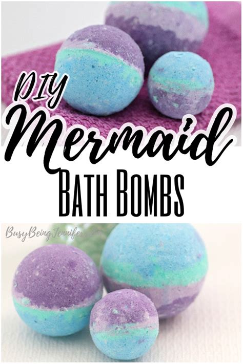 Easy Mermaid Bath Bombs Recipe Busy Being Jennifer